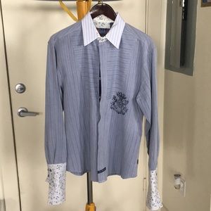 English Laundry French cuffs party shirt